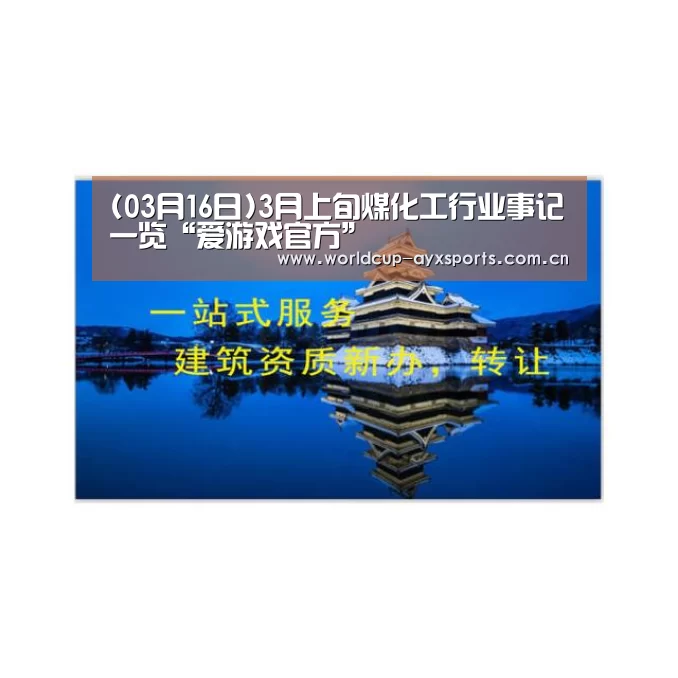 (03月16日)3月上旬煤化工行业事记一览“爱游戏官方”(图3) 体育直播