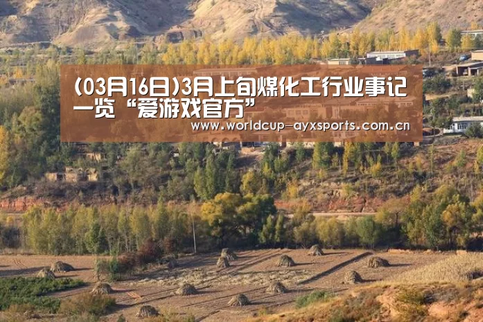 (03月16日)3月上旬煤化工行业事记一览“爱游戏官方”(图1) 爱游戏直播